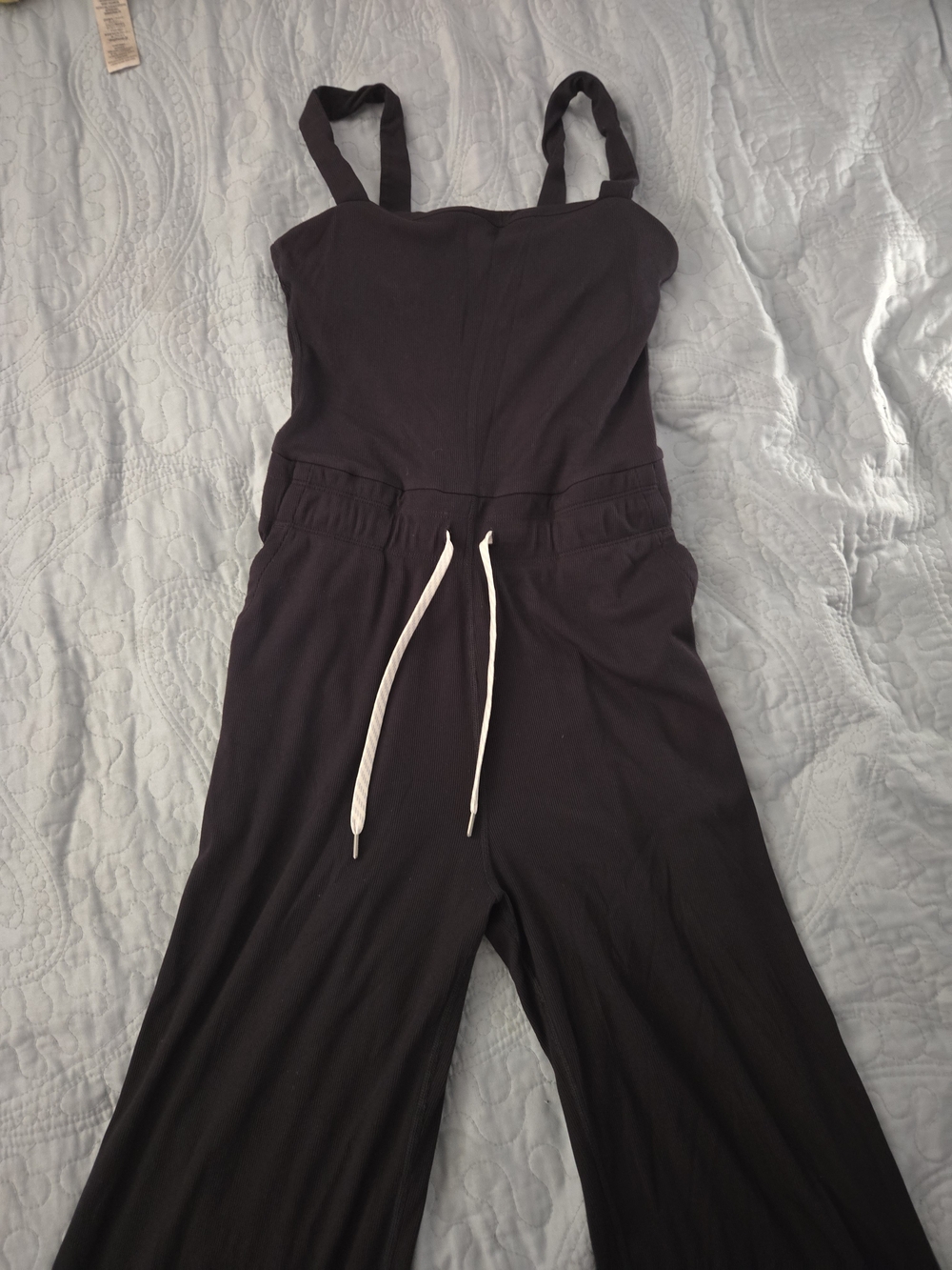 Vuori Pose Scoop Jumpsuit Black Color Size Small